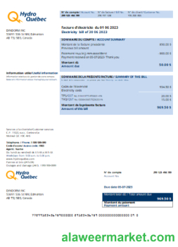 Hydro-Québec utility business bill,  SCR